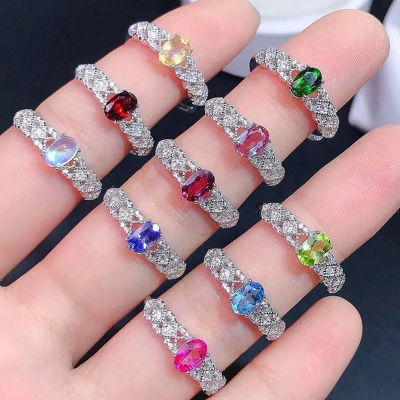 MeiBaPJ Natural Tanzanite/Topaz/Garnet/Ruby/Citrine/Diopside Fashion Ring for Women 925 Sterling Silver Fine Wedding Jewelry
MeiBaPJ Natural Tanzanite/Topaz/Garnet/Ruby/Citrine/Diopside Fashion Ring for Women 925 Sterling Silver Fine Wedding Jewelry