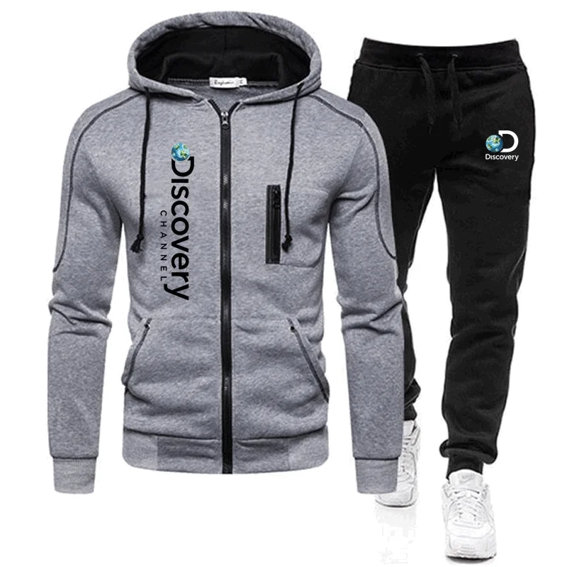 New 2022 Discovery Channel Men Zipper Hoodies Sweatshirt+Sweatpants Suit Autumn Winter Warm Tracksuit Sets Men's Hooded Outwear
New 2022 Discovery Channel Men Zipper Hoodies Sweatshirt+Sweatpants Suit Autumn Winter Warm Tracksuit Sets Men's Hooded Outwear