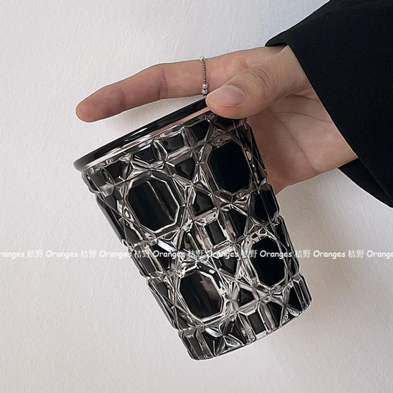 Orange Light Luxury Wind Rhombic Black Gem Glass Cup Household Water Cup Juice Cup Coffee Cup Crystal Cup
Orange Light Luxury Wind Rhombic Black Gem Glass Cup Household Water Cup Juice Cup Coffee Cup Crystal Cup