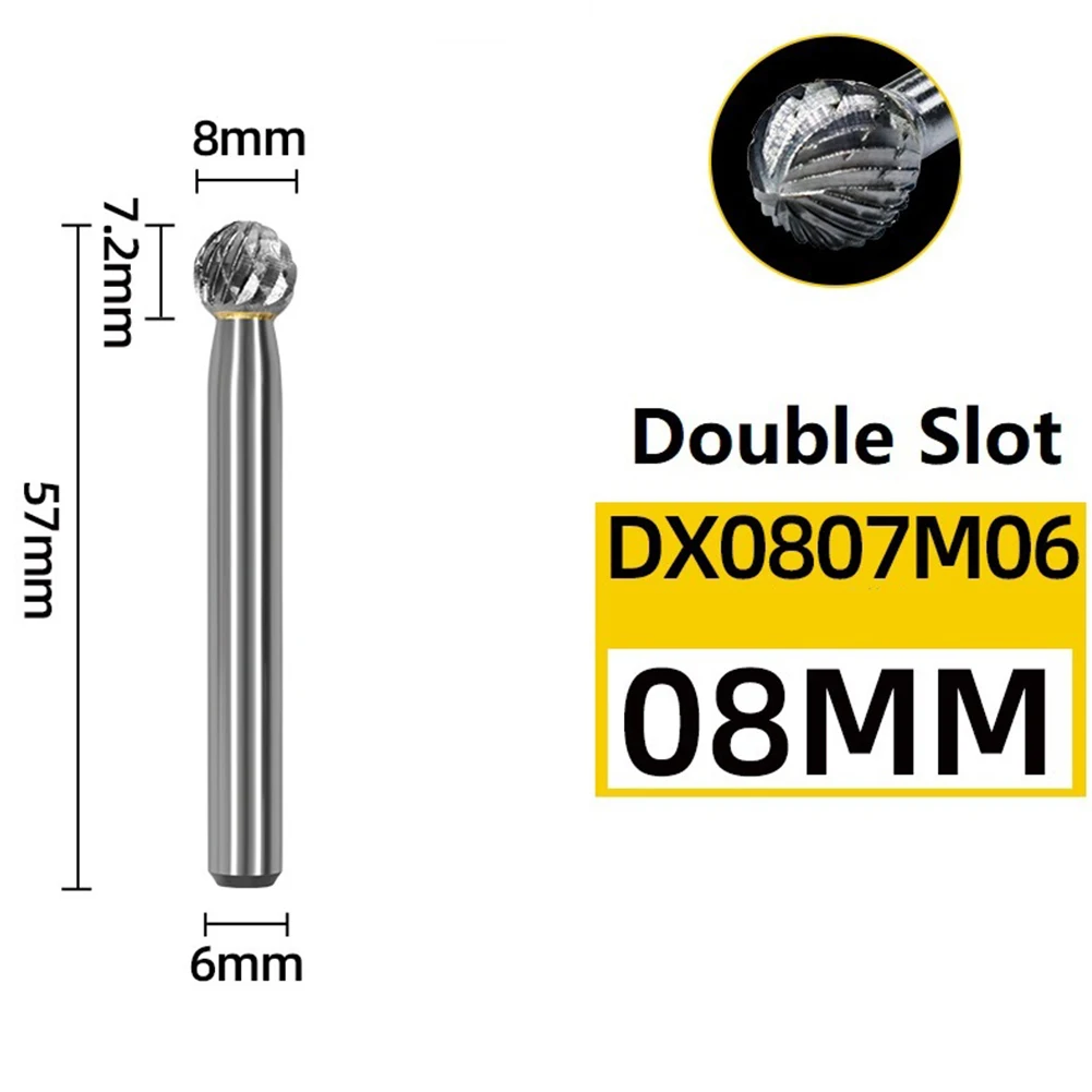 Ball Milling Cutter Double Flute Rotary File Carbide Routing Burr Bit For Metal Grinding Engraving Carving 6-16mm
Ball Milling Cutter Double Flute Rotary File Carbide Routing Burr Bit For Metal Grinding Engraving Carving 6-16mm