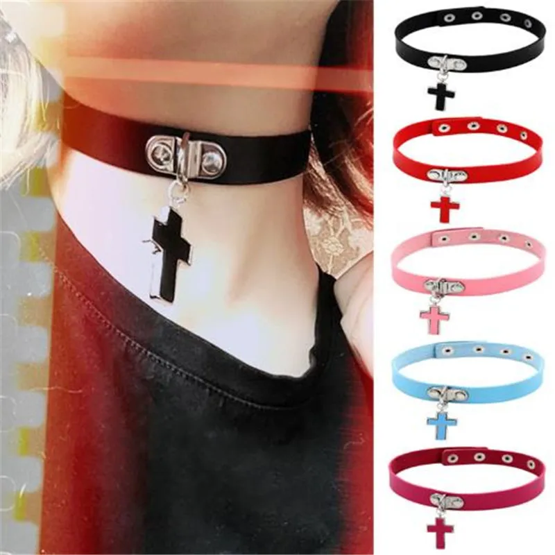 Sitaicery PU Leather Cross Necklace & Pendants 2020 Gothic Punk Choker Necklace Women Men Jewelry Party Gift Wholesale
Sitaicery PU Leather Cross Necklace & Pendants 2020 Gothic Punk Choker Necklace Women Men Jewelry Party Gift Wholesale