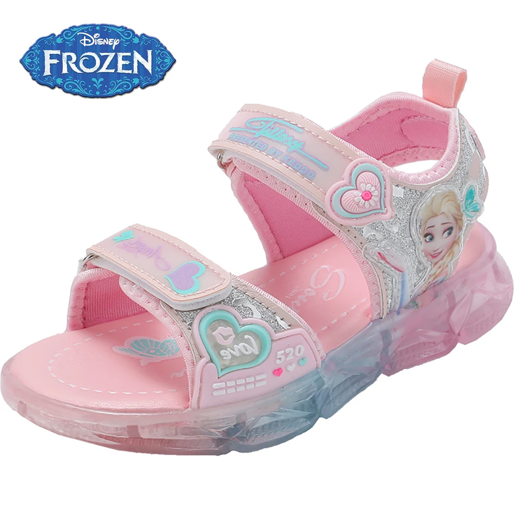 Disney Designer Kids Casual Sandals For Summer Girls Lovely Frozen Elsa Princess Flat Shoes Children's Non-slip Fashion Sandals 
Disney Designer Kids Casual Sandals For Summer Girls Lovely Frozen Elsa Princess Flat Shoes Children's Non-slip Fashion Sandals