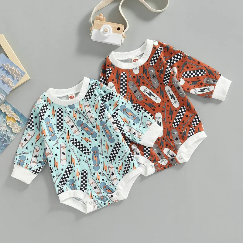Spring Autumn Baby Clothing 0-24m Newborn Infant Boys Girls Cotton Cartoon Print Long Sleeve Sweatshirts Rompers Jumpsuits
Spring Autumn Baby Clothing 0-24m Newborn Infant Boys Girls Cotton Cartoon Print Long Sleeve Sweatshirts Rompers Jumpsuits