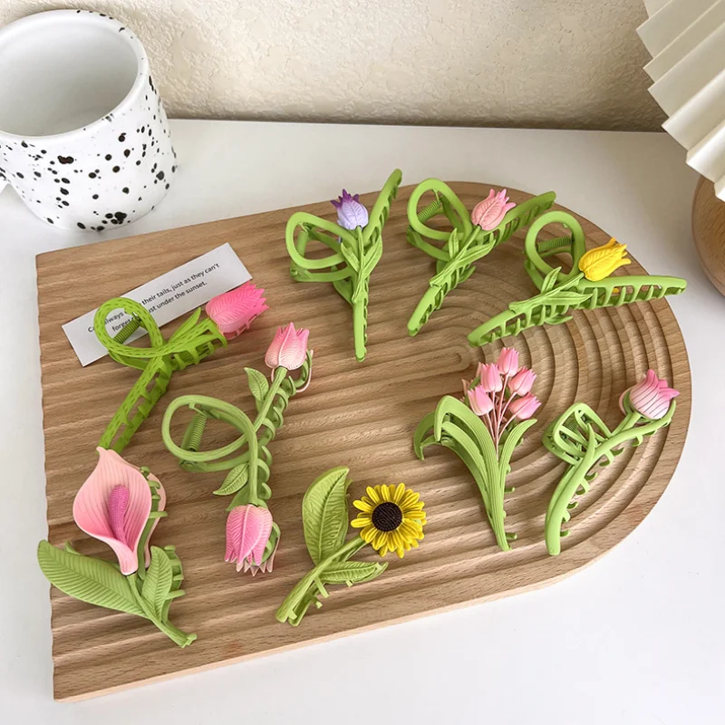 Minar Unusual Multi Designs Tulip Hair Claws for Women Colorful Enamel Flower Cross Geometrical Shark Clips Hair Accessories
Minar Unusual Multi Designs Tulip Hair Claws for Women Colorful Enamel Flower Cross Geometrical Shark Clips Hair Accessories