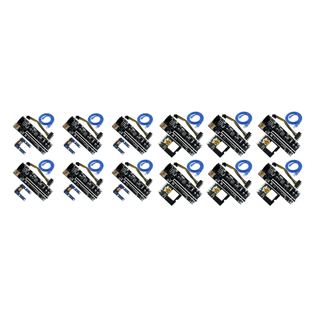 6PCS Riser Card Graphics Card Connector USB3.0 Extension Cable PCI Express Riser 8 Capacitors
6PCS Riser Card Graphics Card Connector USB3.0 Extension Cable PCI Express Riser 8 Capacitors