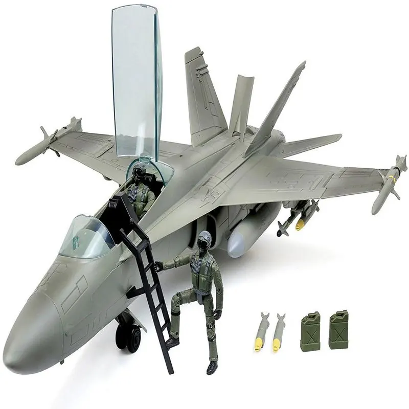 Click N’ Play Military Air Force F/A 18 Super Hornet Fighter Jet, 16 Piece Play Set With Accessories
Click N’ Play Military Air Force F/A 18 Super Hornet Fighter Jet, 16 Piece Play Set With Accessories
