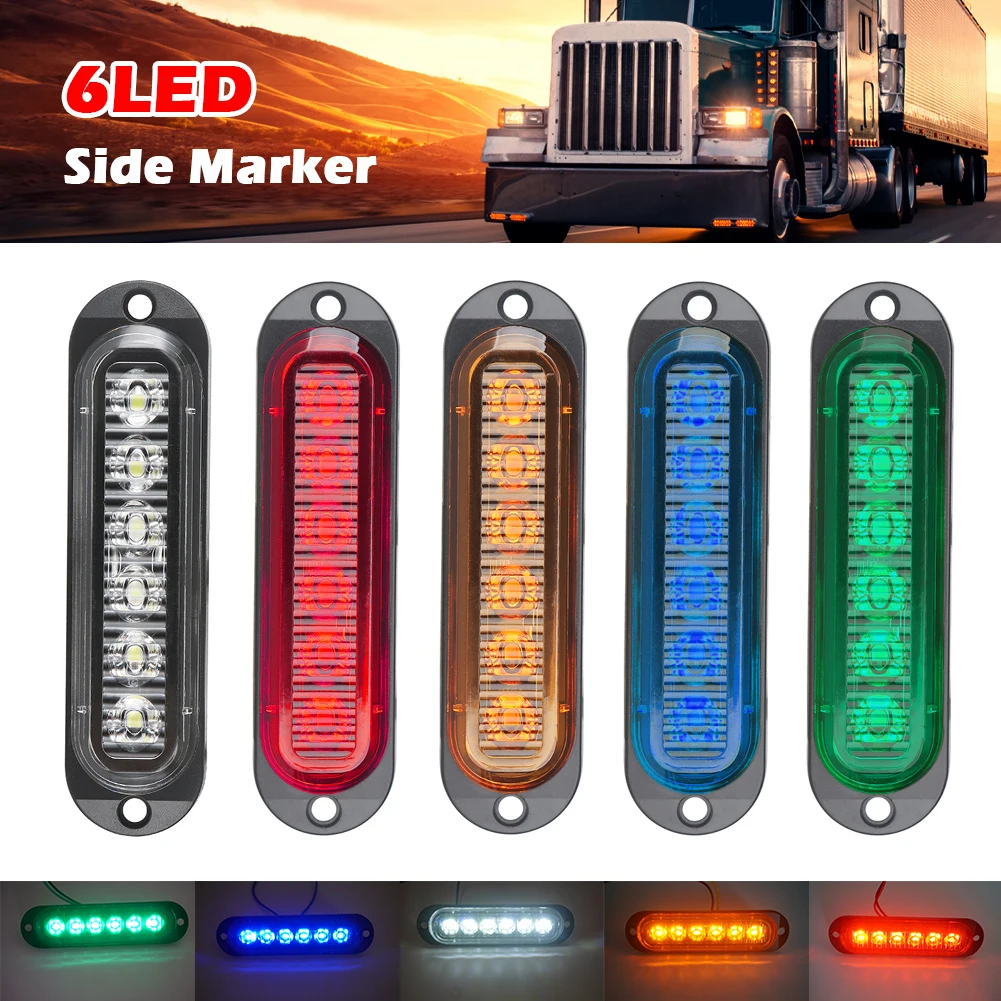 10pcs LED Side Marker Light Truck Clearance Lamp Tail Light Trailer Tractor Lorry Warning Parking Lamp Car Signal Brake 5 colors
10pcs LED Side Marker Light Truck Clearance Lamp Tail Light Trailer Tractor Lorry Warning Parking Lamp Car Signal Brake 5 colors