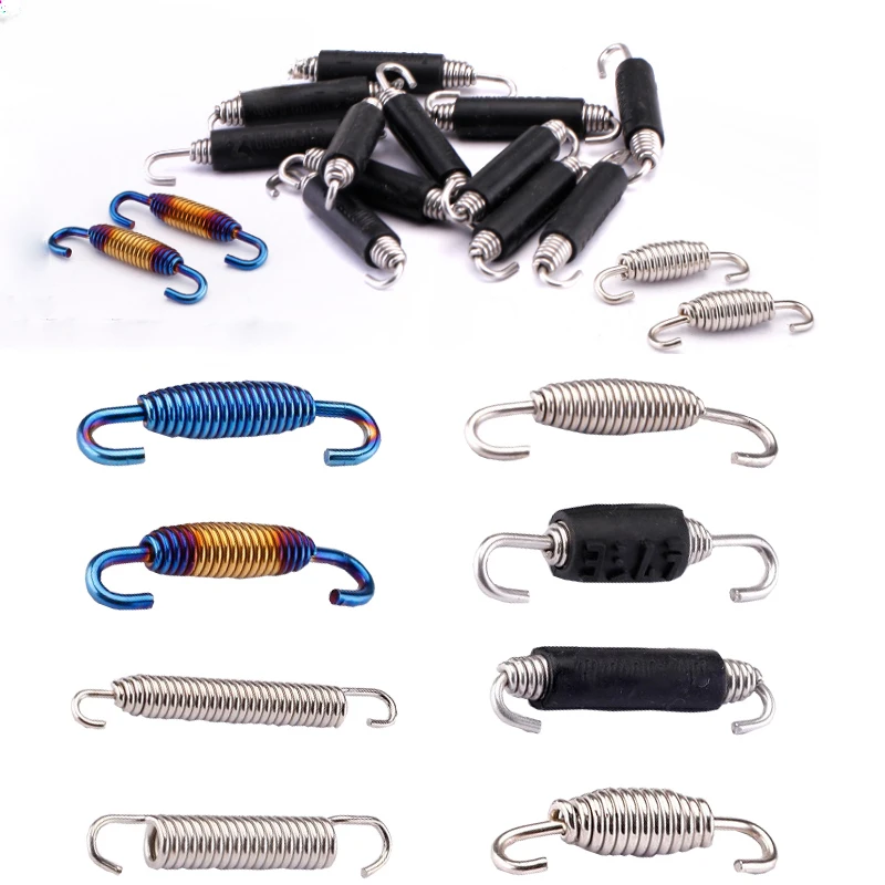 35mm-80mm Motorcycle Exhaust Middle Pipes Springs Stainless Steel Colorful Bluing Gold Rubber Springs for Kit Set
35mm-80mm Motorcycle Exhaust Middle Pipes Springs Stainless Steel Colorful Bluing Gold Rubber Springs for Kit Set
