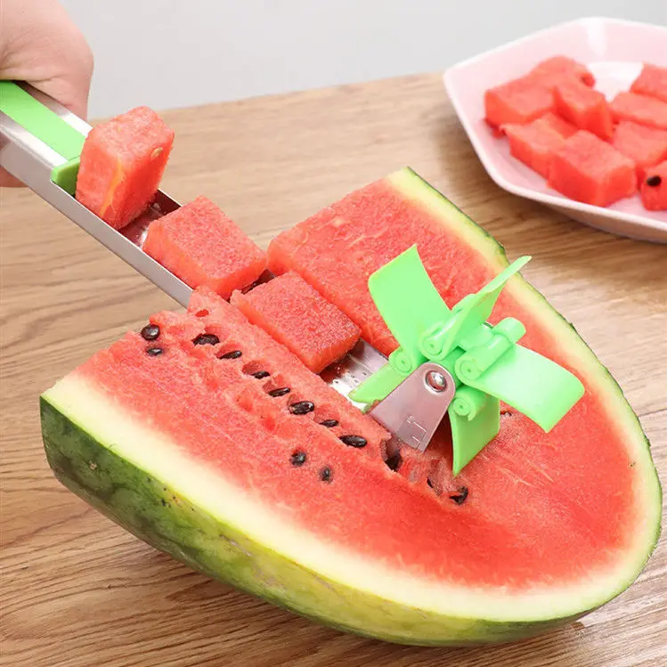 Watermelon Cutter Stainless Steel Windmill Design Cut Watermelon Kitchen Gadgets Salad Fruit Slicer Cutter Tool
Watermelon Cutter Stainless Steel Windmill Design Cut Watermelon Kitchen Gadgets Salad Fruit Slicer Cutter Tool