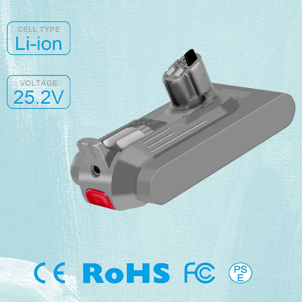 2022 25.2V is suitable for Dyson V11 Complete Extra, Dyson V11 Absolute Extra, V11 Torque Drive and Dyson V11 Absolute
2022 25.2V is suitable for Dyson V11 Complete Extra, Dyson V11 Absolute Extra, V11 Torque Drive and Dyson V11 Absolute