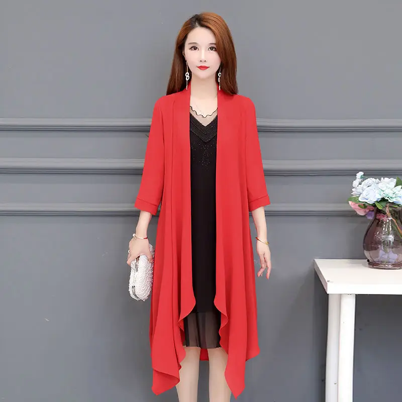Women 2022 Summer Long Cardigan Female Sun Protection Loose Casual Coat Jacket Ladies Shawl Sunscreen Chiffon Blouse Shirt H48
Women 2022 Summer Long Cardigan Female Sun Protection Loose Casual Coat Jacket Ladies Shawl Sunscreen Chiffon Blouse Shirt H48
