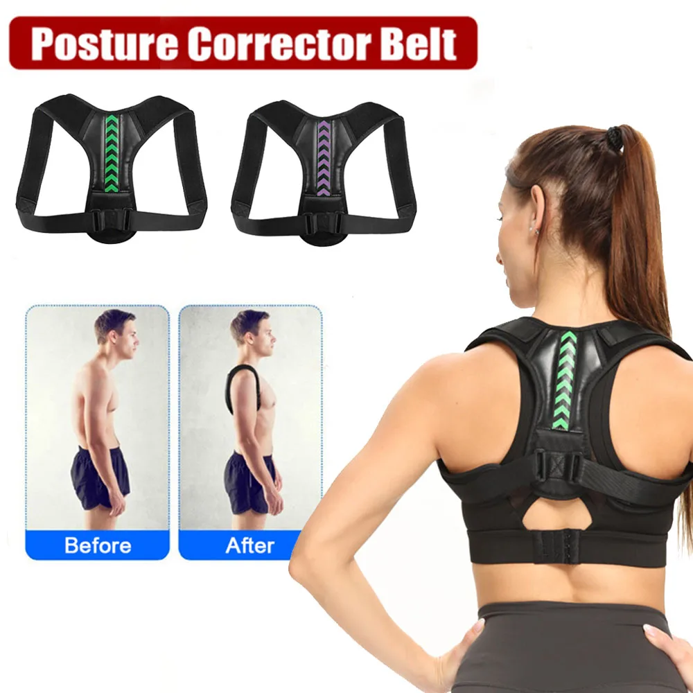 

Medical Adjustable Corrector Belt Back Support Shoulder Posture Correction Clavicle Spine Support Reshape Back Brace Postural