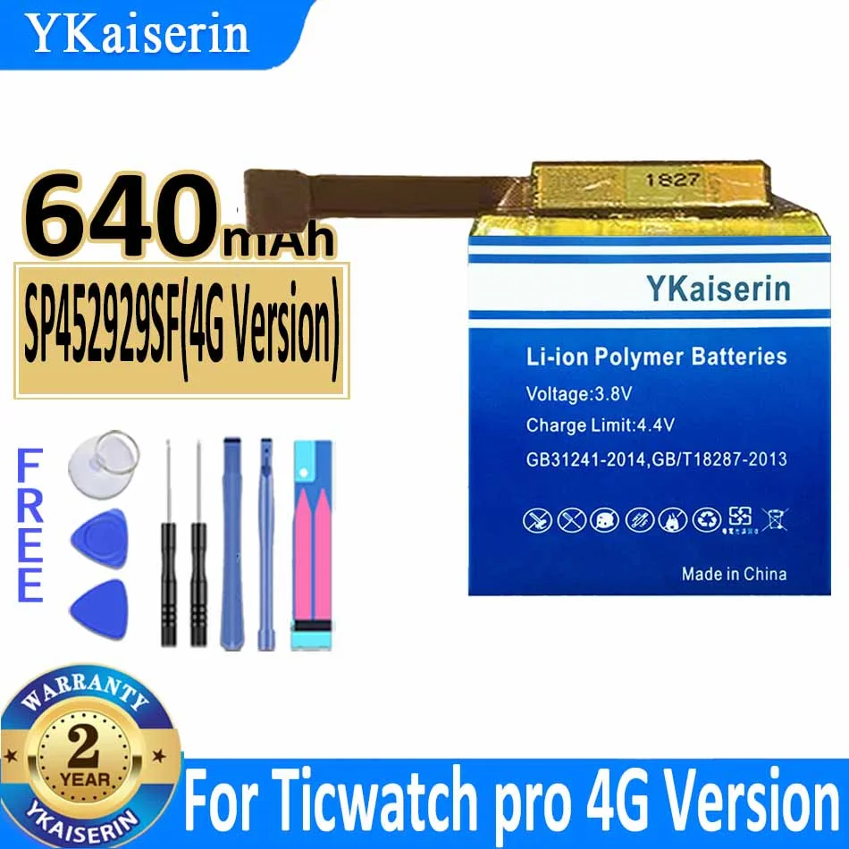 Запасная батарея ykaisin SP452929SF для Ticwatch Pro Bluetooth / 4G версия, аккумулятор для часов
Запасная батарея ykaisin SP452929SF для Ticwatch Pro Bluetooth / 4G версия, аккумулятор для часов