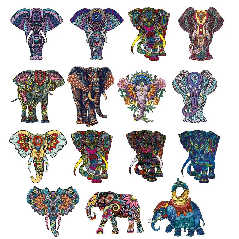 Thai faith in flower elephants Heat Transfer DIY Men's T-shirt Iron On Patches striped Print personality decoration
Thai faith in flower elephants Heat Transfer DIY Men's T-shirt Iron On Patches striped Print personality decoration