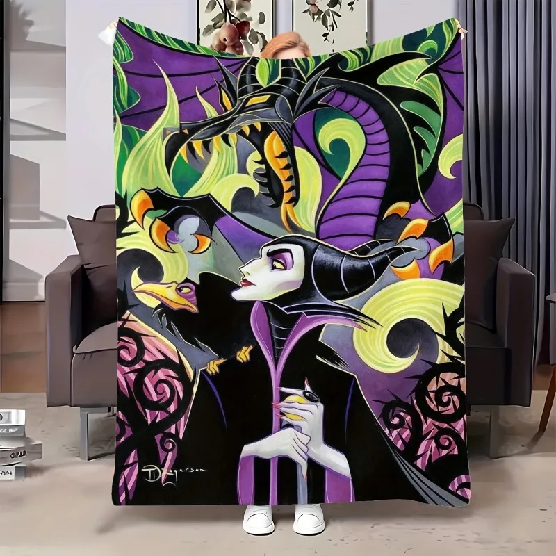 Одеяло Flanelle с дизайном Maleficent полиэстер/хлопок коралловый флис прямоугольная
