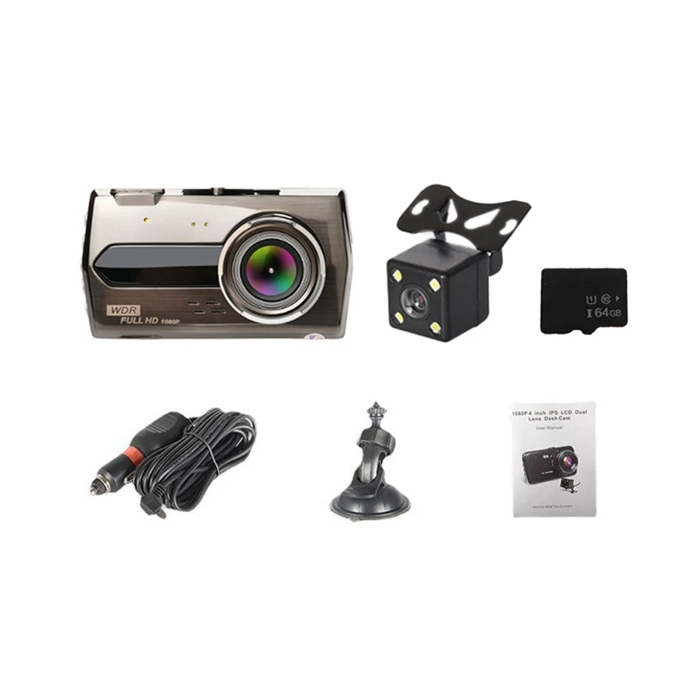 4-Inch IPS Jerry HD Wide-Angle 6E Driving Recorder Double Recording 1080P Non-Light Night Vision Car Driving Recorder A
4-Inch IPS Jerry HD Wide-Angle 6E Driving Recorder Double Recording 1080P Non-Light Night Vision Car Driving Recorder A