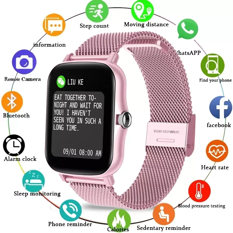New Smart Watch Women Men 1.69" Color Screen Full Touch Fitness Tracker Lady Smartwatch Heart Rate Sleep Monitor Woman Man
New Smart Watch Women Men 1.69" Color Screen Full Touch Fitness Tracker Lady Smartwatch Heart Rate Sleep Monitor Woman Man