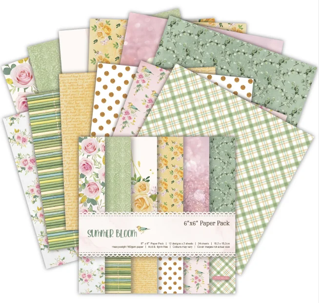 Summer Bloom style 24 pages 6 inches X 6 inches DIY photo album scrapbooks manual craft paper background paper decoration
Summer Bloom style 24 pages 6 inches X 6 inches DIY photo album scrapbooks manual craft paper background paper decoration