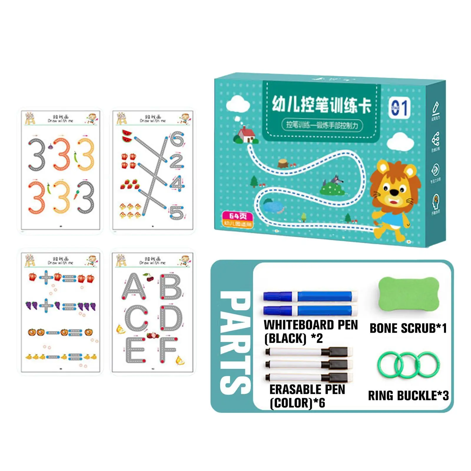 Reusable Magica Tracing Workbook Set Practice Copybook For Kids With Drawing Pens And Eraser Learning To Write Alphabet
Reusable Magica Tracing Workbook Set Practice Copybook For Kids With Drawing Pens And Eraser Learning To Write Alphabet