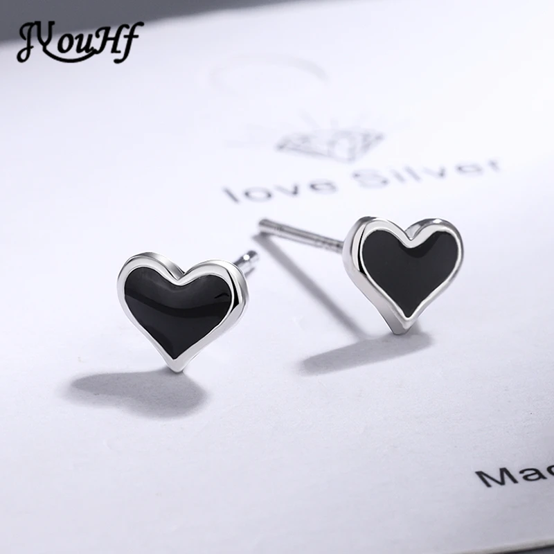 925 Sterling Silver Heart Stud Earrings for Girl Children Cute Small Tiny White Black Gold Earring Fashion Jewelry Birthday Gift
925 Sterling Silver Heart Stud Earrings for Girl Children Cute Small Tiny White Black Gold Earring Fashion Jewelry Birthday Gift