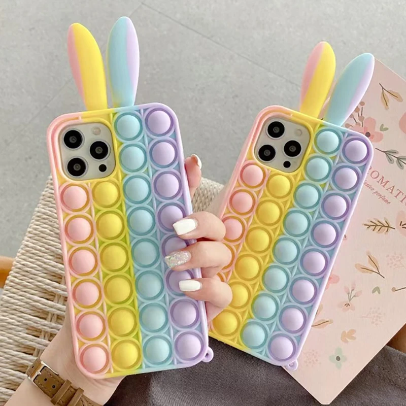 Pop Fidget Toys Push Bubble Funda Soft Silicon Phone Cases For Iphone XR XS 11 12Pro Max 6s 7 8 Plus Rainbow Case For Iphone X
Pop Fidget Toys Push Bubble Funda Soft Silicon Phone Cases For Iphone XR XS 11 12Pro Max 6s 7 8 Plus Rainbow Case For Iphone X