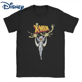 Men Women Marvel X-Men Storm Anime T Shirt Disney Cotton Tops Leisure Short Sleeve Crewneck Tees Gift Idea T-Shirts