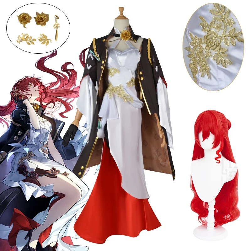 Anime Game Himeko Cosplay Honkai Star Rail Cosplay Costume Sexy Women Dresse Himeko Wig Set Halloween Uniform Carnival Clothes
Anime Game Himeko Cosplay Honkai Star Rail Cosplay Costume Sexy Women Dresse Himeko Wig Set Halloween Uniform Carnival Clothes