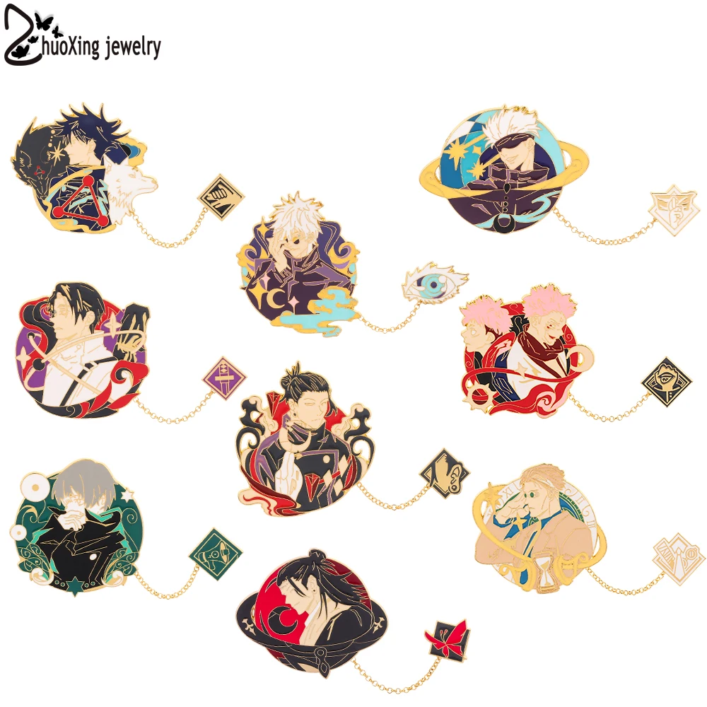 Japan Anime Jujutsu Kaisen Figure Badges Metal Button Brooches Fashion Jewelry Enamel Pins For Backpacks Accessories Gifts
Japan Anime Jujutsu Kaisen Figure Badges Metal Button Brooches Fashion Jewelry Enamel Pins For Backpacks Accessories Gifts