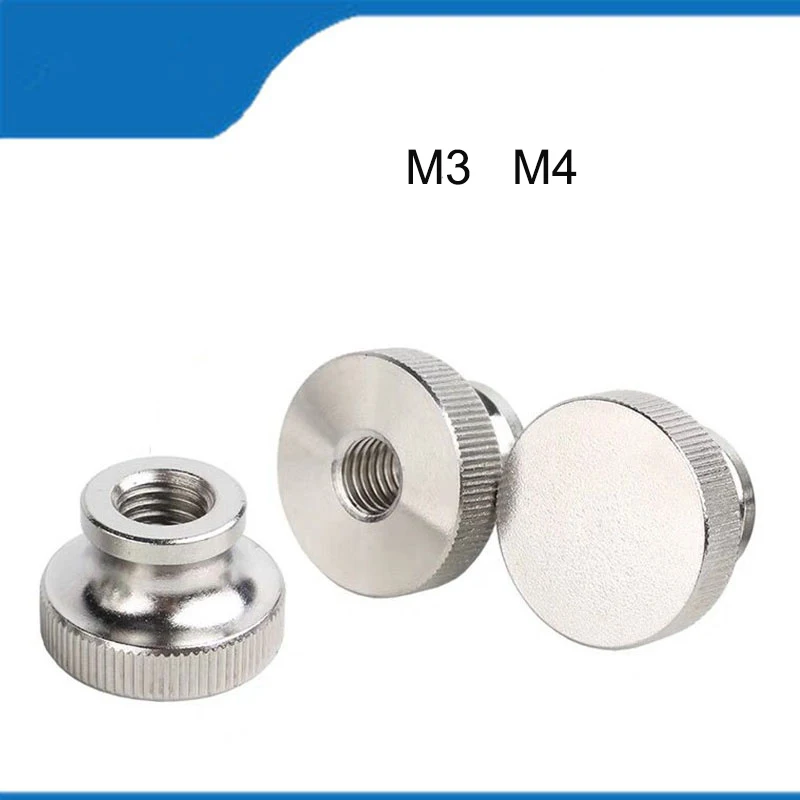 High Quality M3 M4 5PCS 304 Stainless Steel Hand Nut High Head Knurled Thumb Through Hole Nut Advertising Decorative Nail
High Quality M3 M4 5PCS 304 Stainless Steel Hand Nut High Head Knurled Thumb Through Hole Nut Advertising Decorative Nail