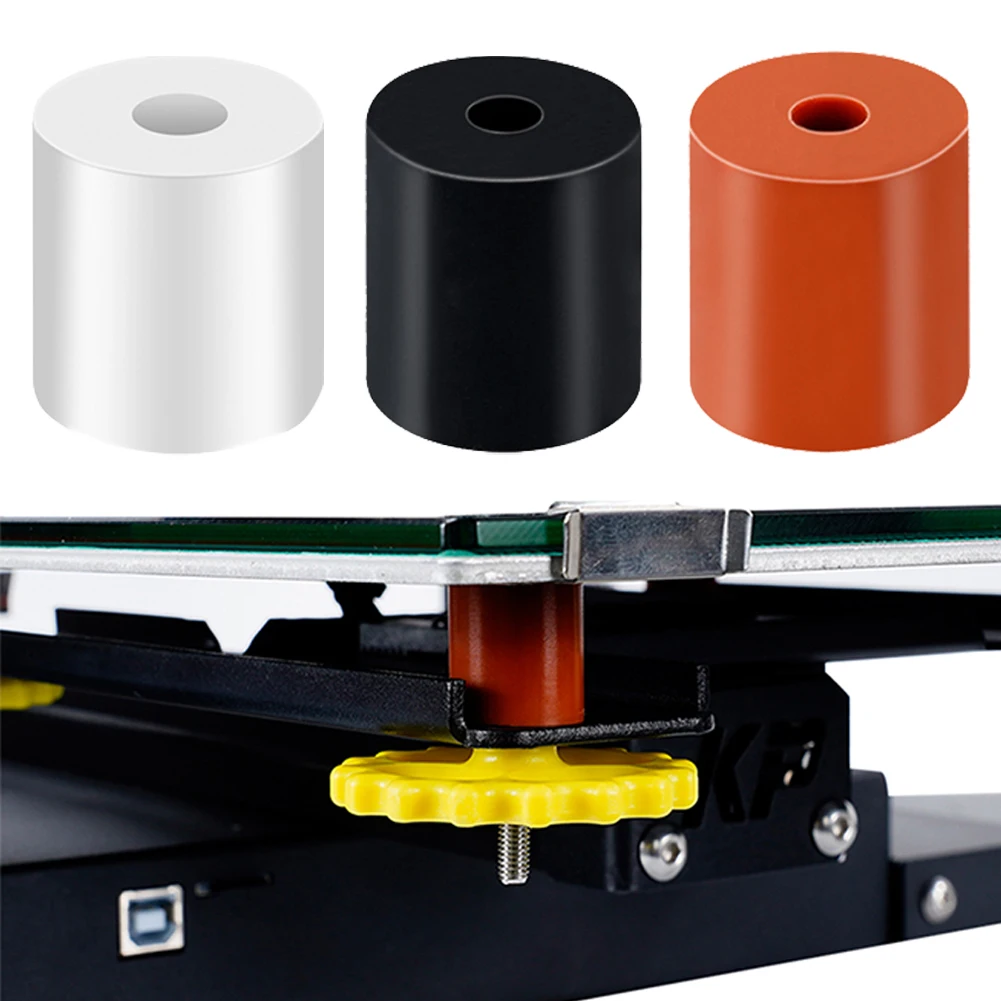 4Pcs High Temperature Silicone Solid Spacer Hot Bed Leveling Column For CR-10 CR10S Ender-3 Prusa I3 3D Printer Part
4Pcs High Temperature Silicone Solid Spacer Hot Bed Leveling Column For CR-10 CR10S Ender-3 Prusa I3 3D Printer Part
