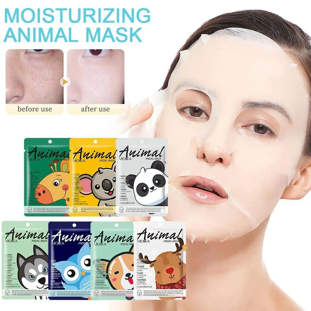 1PCS Animal Face Mask Deep Moisturizing Sheet Mask Oil Control Brighten Skin Mask for Woman Panda Tiger Korean Facial Mask O7I0
1PCS Animal Face Mask Deep Moisturizing Sheet Mask Oil Control Brighten Skin Mask for Woman Panda Tiger Korean Facial Mask O7I0