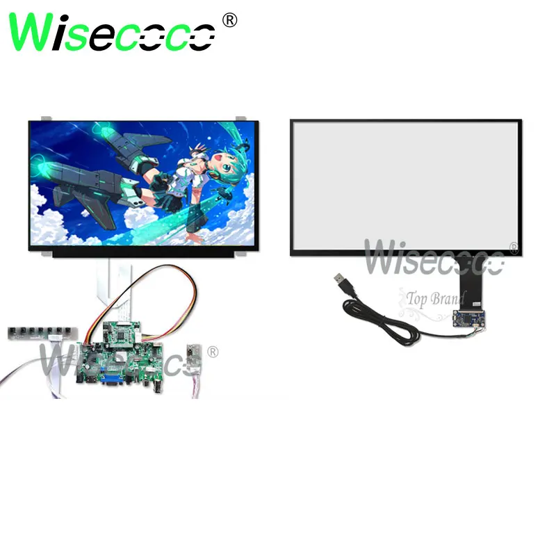 

Wisecoco 15,6-дюймовый 1920x108 0 ЖК-дисплей емкостный сенсорный экран планшет Raspberry Pi панель EDP 30 контактов 2 полосы плата драйвера