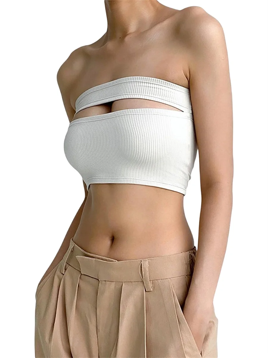 Newest Arrival Women Elastic Cutout Bandeau Summer Casual Strapless Off-Shoulder Crop Tops Streetwear Club Wear
Newest Arrival Women Elastic Cutout Bandeau Summer Casual Strapless Off-Shoulder Crop Tops Streetwear Club Wear