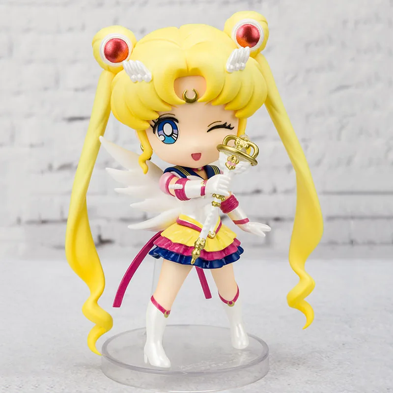 Original Bandai Figuarts Mini Sailor Moon Figure Model 9cm Q Version Lovely Girl Figurine with Interchangeable Arm for Fans Gift
Original Bandai Figuarts Mini Sailor Moon Figure Model 9cm Q Version Lovely Girl Figurine with Interchangeable Arm for Fans Gift