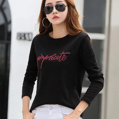 Autumn round neck long sleeve T-shirt women's T-Shirt T SHIRT Spring/Autumn Broadcloth
Autumn round neck long sleeve T-shirt women's T-Shirt T SHIRT Spring/Autumn Broadcloth