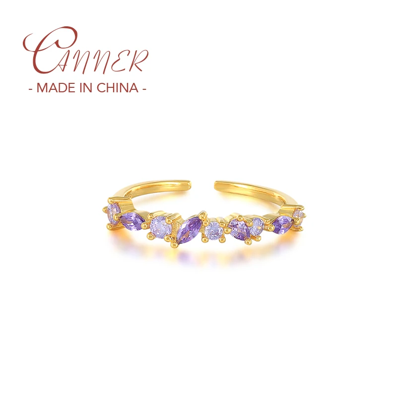 CANNER 925 Sterling Silver Colorful Irregular Zircon Finger Ring For Women Girls Exquisite Opening Rings Wholesaler 20pcs/lot
CANNER 925 Sterling Silver Colorful Irregular Zircon Finger Ring For Women Girls Exquisite Opening Rings Wholesaler 20pcs/lot