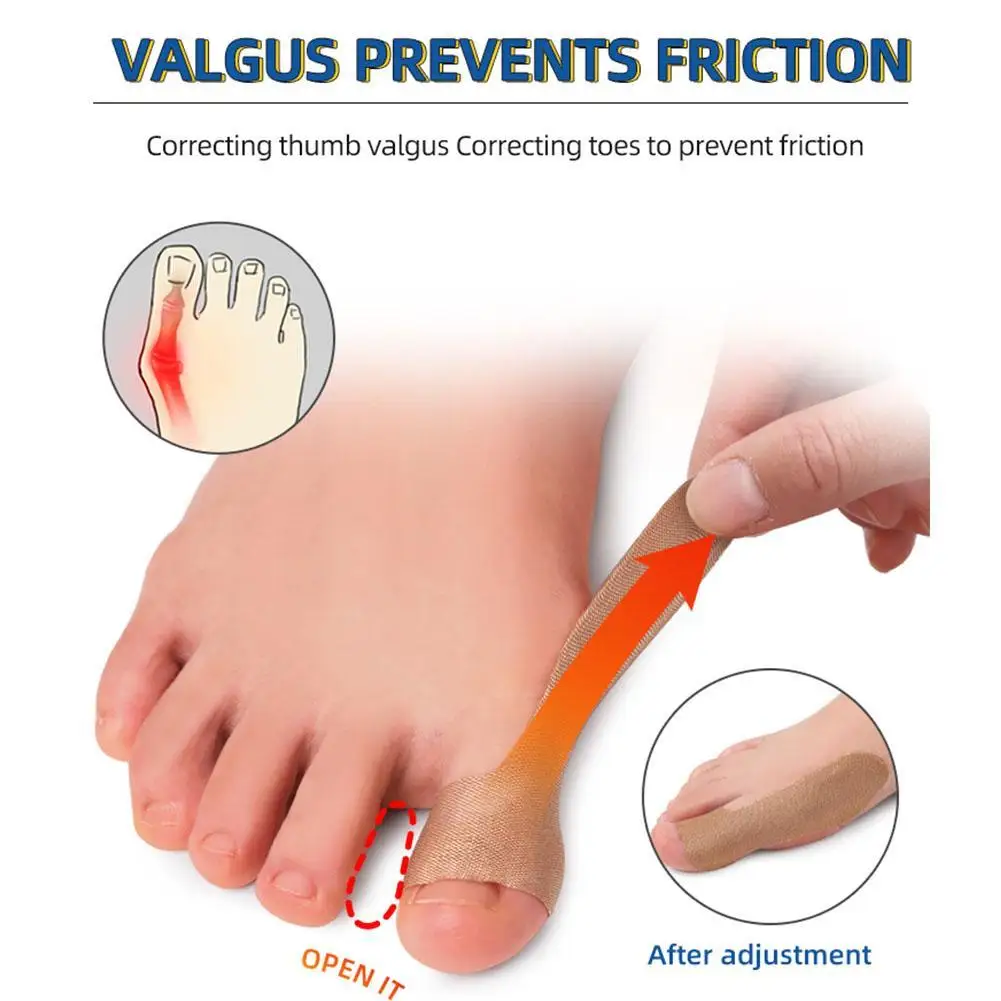10 Pcs Thumb Correction Patches Big Toe Corrector Adjuster Finger Toe Patch Separator Anti-wear Patch Protection Hallux Valgus
10 Pcs Thumb Correction Patches Big Toe Corrector Adjuster Finger Toe Patch Separator Anti-wear Patch Protection Hallux Valgus