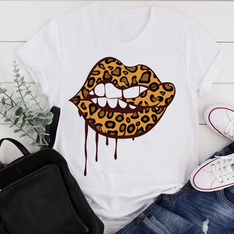 Women Pretty Cartoon Leopard Lip Funny Cute 90s Summer Print Fashion Tshirt Nice Short Sleeve Tee Top Graphic T-shirt
Women Pretty Cartoon Leopard Lip Funny Cute 90s Summer Print Fashion Tshirt Nice Short Sleeve Tee Top Graphic T-shirt
