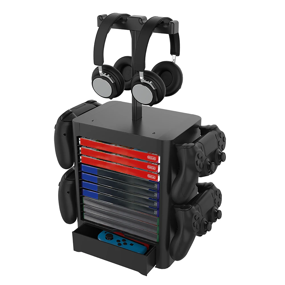 Nintendo Switch PS5 / PS4 / XBOX series CD disc headphone storage rack multifunctional game holder for game accessories
Nintendo Switch PS5 / PS4 / XBOX series CD disc headphone storage rack multifunctional game holder for game accessories