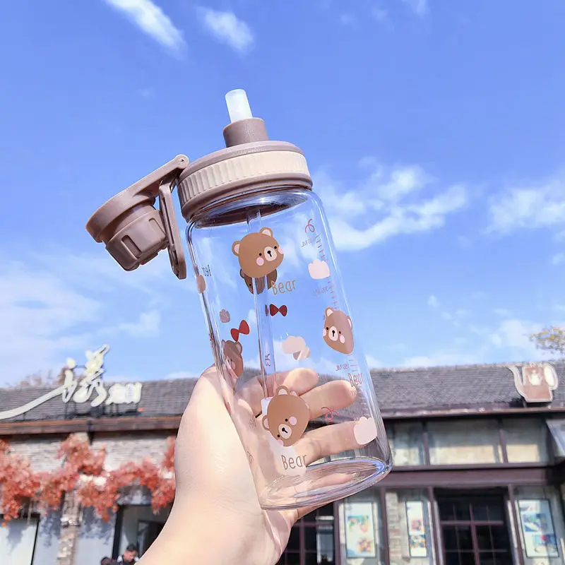 Glass Anti-scalding Water Bottle Cute Bear Straw Glass Student Transparent Milk Water Cup Girl Heart Glass Transparent Water Cup
Glass Anti-scalding Water Bottle Cute Bear Straw Glass Student Transparent Milk Water Cup Girl Heart Glass Transparent Water Cup
