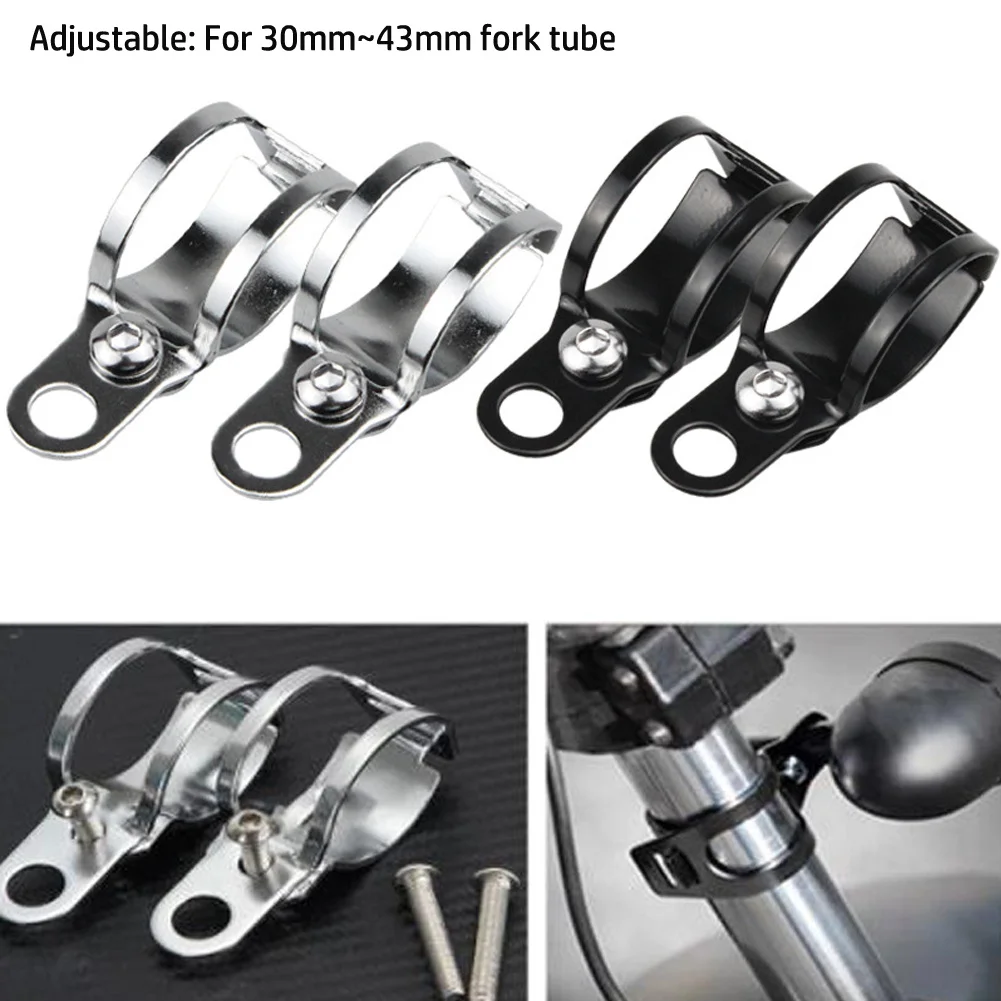 2 Pcs Car Motorcycle Turn Signal Light Headlight Mount Bracket For Motorbike 30mm-43mm Fork Tube Metal Black Silver Non-slip
2 Pcs Car Motorcycle Turn Signal Light Headlight Mount Bracket For Motorbike 30mm-43mm Fork Tube Metal Black Silver Non-slip