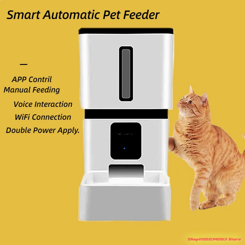 Smart pet feeder Smart timed automatic pet feeding cats and dogs HD camera WiFi Smart dry food dispenser Voice recording bowl
Smart pet feeder Smart timed automatic pet feeding cats and dogs HD camera WiFi Smart dry food dispenser Voice recording bowl