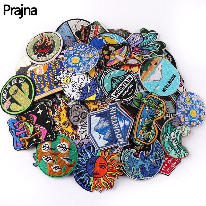 20/30/40/50PCS High Quality Random Mountain Adventure Camping Embroidery Patch Iron On Patches For Clothing Sew Stickers DIY 
20/30/40/50PCS High Quality Random Mountain Adventure Camping Embroidery Patch Iron On Patches For Clothing Sew Stickers DIY