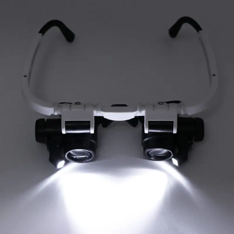 Head-Mounted Magnifying Glass With 2 LED Light Illuminating 8x 15x 23x Magnifier Hands Free Loupe Optical Lens Watch Repair Tool
Head-Mounted Magnifying Glass With 2 LED Light Illuminating 8x 15x 23x Magnifier Hands Free Loupe Optical Lens Watch Repair Tool