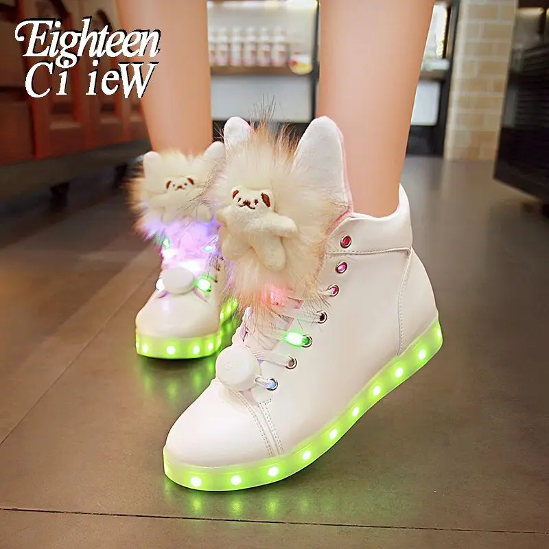 Size 26-40 LED Light Shoes Women Teenager Glowing Sneakers Usb Charging Kids Sport Shoes for Girls Illuminated Sneakers Buty Led
Size 26-40 LED Light Shoes Women Teenager Glowing Sneakers Usb Charging Kids Sport Shoes for Girls Illuminated Sneakers Buty Led