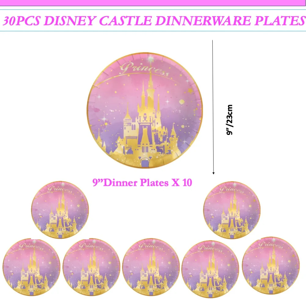 30pcs Disney Castle Disposable 9in Plates of 30 people use For School College Home Baby Shower Wedding Birthday Anniversary
30pcs Disney Castle Disposable 9in Plates of 30 people use For School College Home Baby Shower Wedding Birthday Anniversary