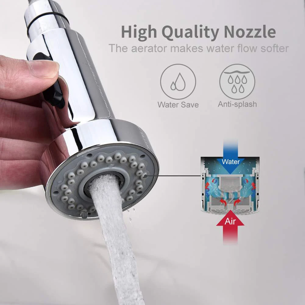 2 Modes Water Faucet Bubbler Pull Out Spray Head Faucet Kitchen Sink Basin Mixer Tap Replacement Sprinkler Kitchen Accessories
2 Modes Water Faucet Bubbler Pull Out Spray Head Faucet Kitchen Sink Basin Mixer Tap Replacement Sprinkler Kitchen Accessories