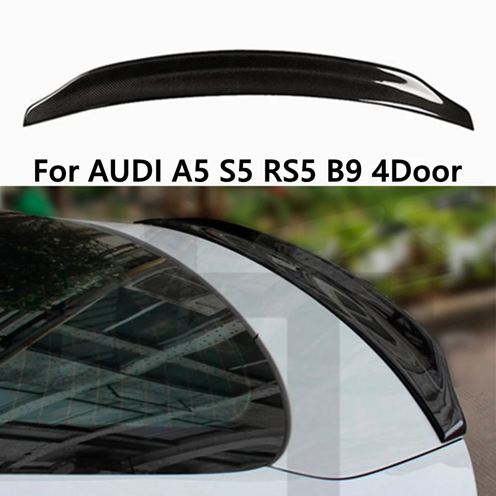 For AUDI A5 S5 RS5 B9 4Door 2017- 2021 Wing lip spoiler auto par carbon fiber Forged carbon rear wing
For AUDI A5 S5 RS5 B9 4Door 2017- 2021 Wing lip spoiler auto par carbon fiber Forged carbon rear wing