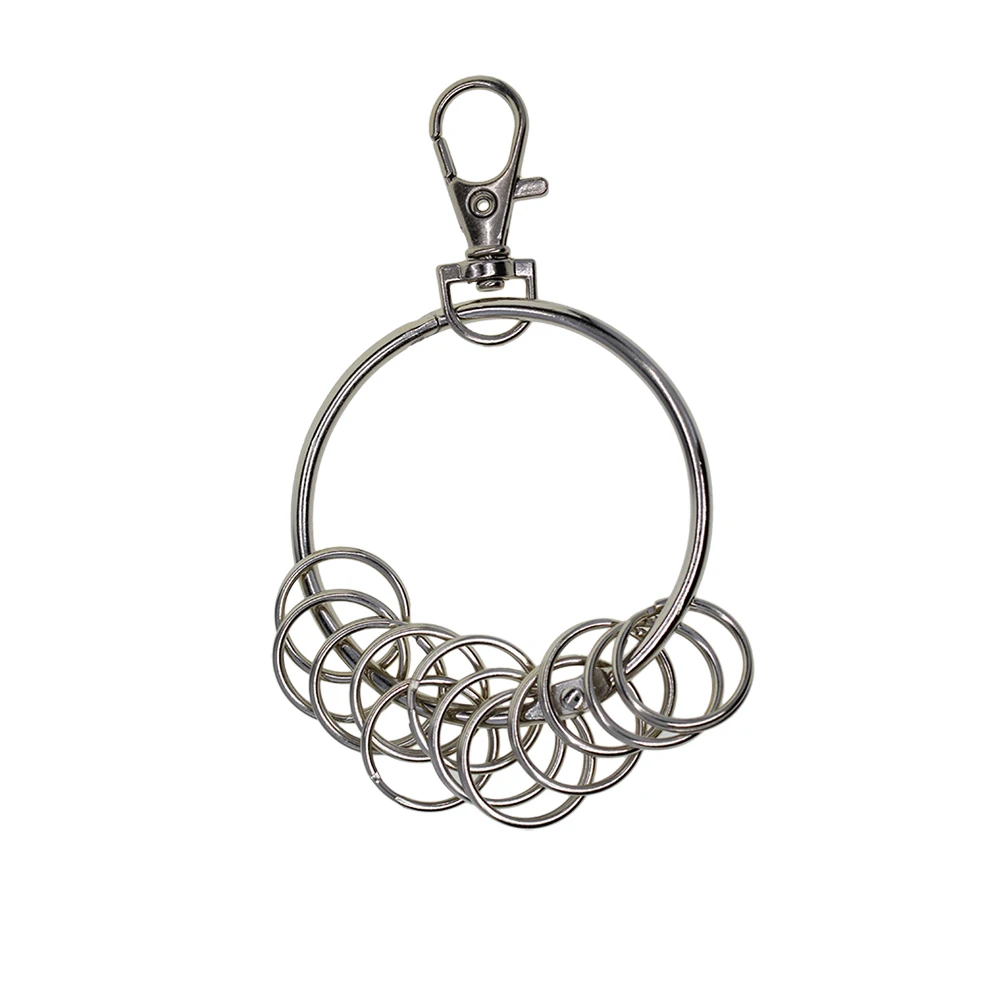 10 set of large round binder splited key rings key holder Swivel Trigger Snap Hooks clasp keychain organizer
10 set of large round binder splited key rings key holder Swivel Trigger Snap Hooks clasp keychain organizer