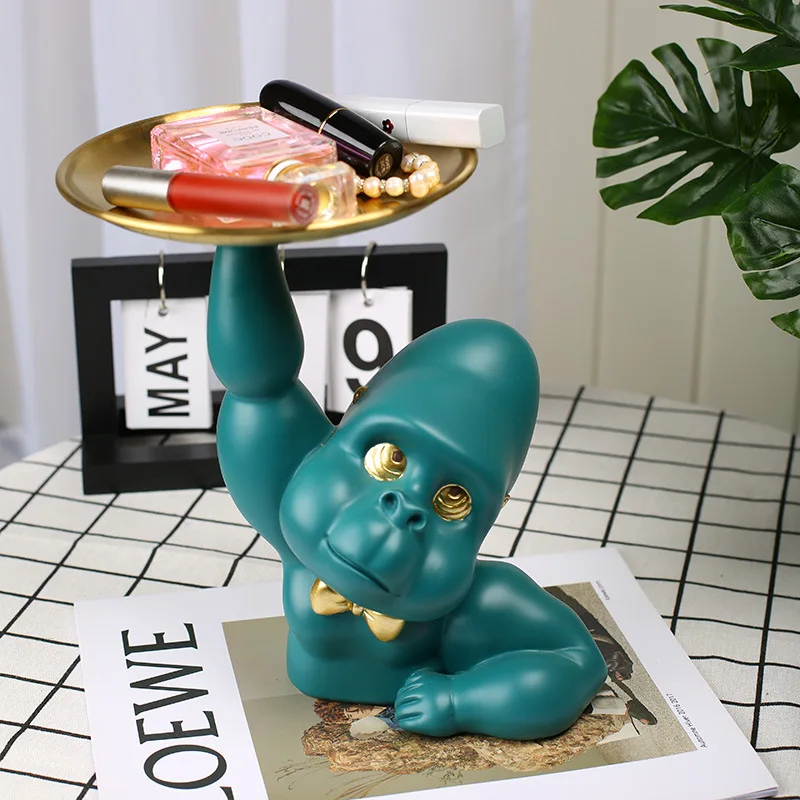 Resin Key Storage King Kong Statue Gorilla Home Decor Ornaments Creative Living Room Desktop Home Decoration Animal Figurines
Resin Key Storage King Kong Statue Gorilla Home Decor Ornaments Creative Living Room Desktop Home Decoration Animal Figurines